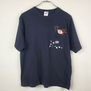 Vintage Taz Bowling Looney Tunes Black T-Shirt.